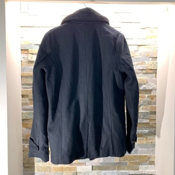 Slate & Stone Wool Blend Double Breasted Peacoat - Picture 4 of 6